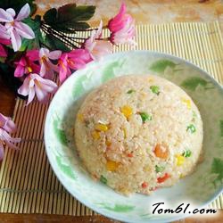 彩色炒饭的做法