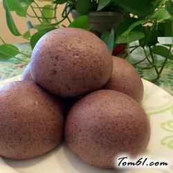 黑米发面馒头的做法