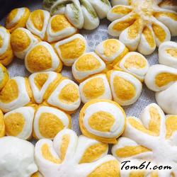 天然彩色牛奶馒头的做法