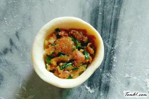 【双层双馅包子】