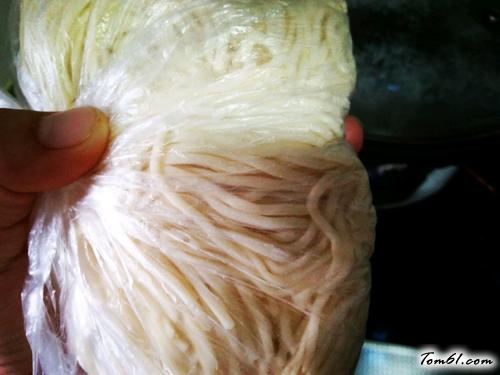 【猪肉青椒打卤面】