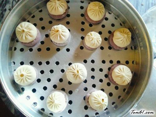 【双层双馅包子】