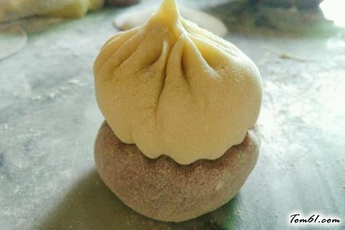 【双层双馅包子】