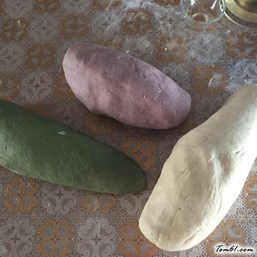 【天然彩色牛奶馒头】