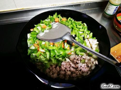 【猪肉青椒打卤面】