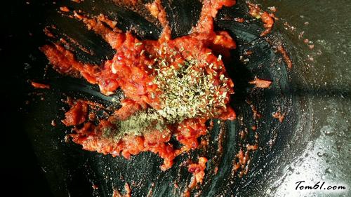 【薄底火腿披萨】