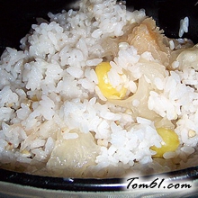 白果焖饭的做法