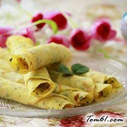 黑芝麻蛋卷的做法