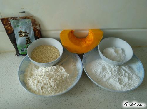 【南瓜豆沙芝麻饼】