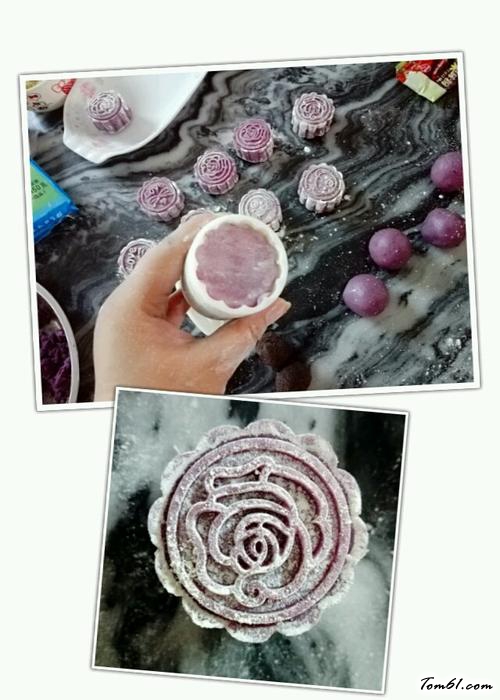 【紫薯味冰皮月饼】