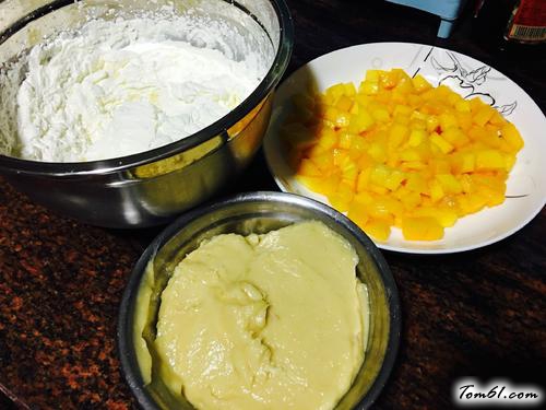 【芒果夹心蛋糕】