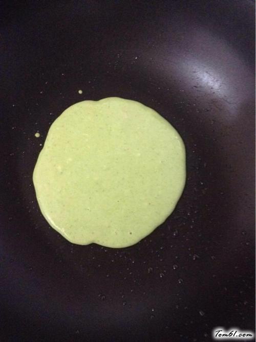 【菜汁煎饼】