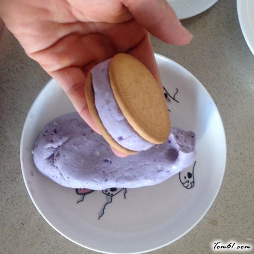 【紫薯夹心饼】