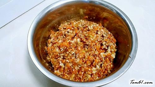 【开口烧麦——香菇胡萝卜鲜肉馅】