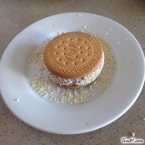 【紫薯夹心饼】