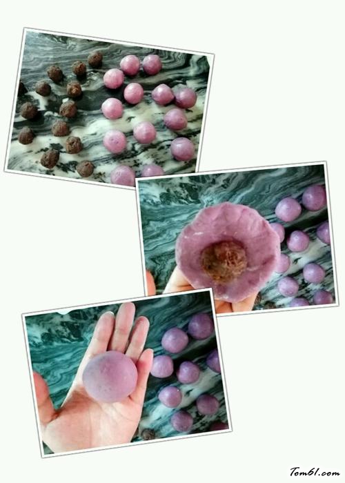 【紫薯味冰皮月饼】