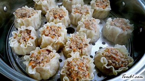 【开口烧麦——香菇胡萝卜鲜肉馅】