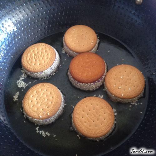 【紫薯夹心饼】