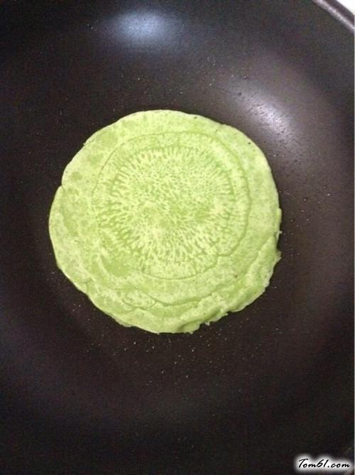 【菜汁煎饼】