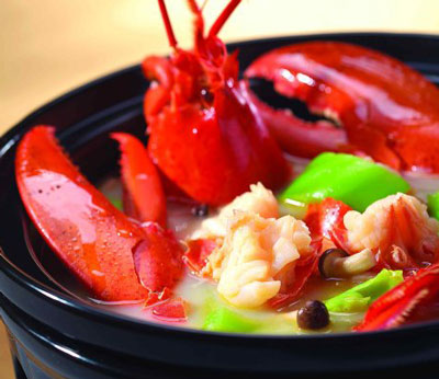 波士顿龙虾煮芥菜的做法，原汁原味的靓菜