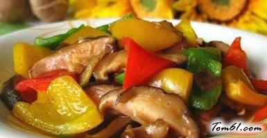 【培根炒蘑菇】味道鲜美的健康家常菜