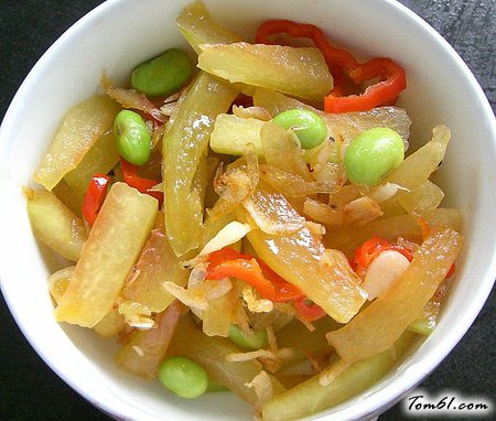 虾皮炒西瓜皮,低碳环保的健康小炒