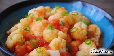 番茄炒菜花的家常做法四种