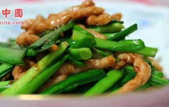 蒜苗炒肉片的做法