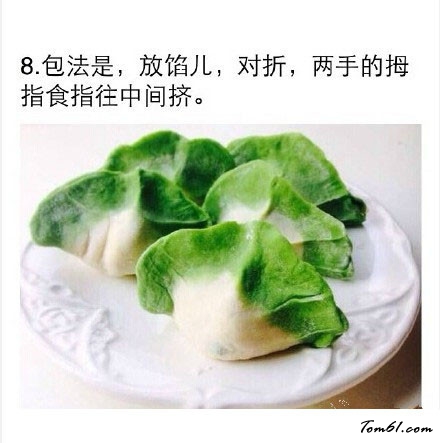 翡翠白菜饺子图片8