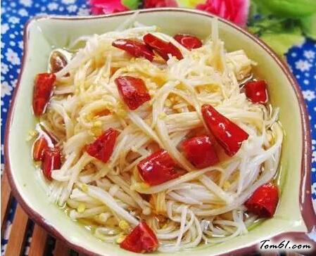 白灼金针菇的做法