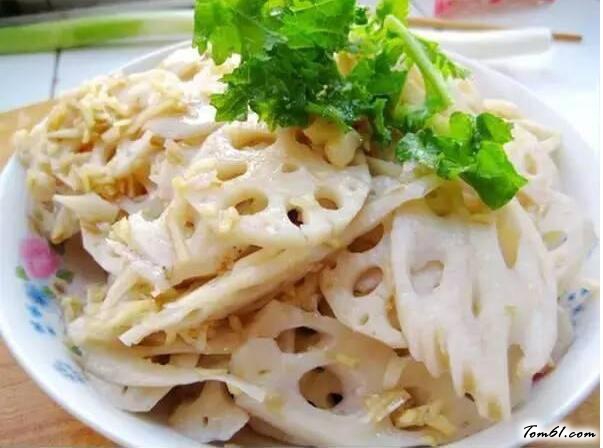 凉拌藕片的做法