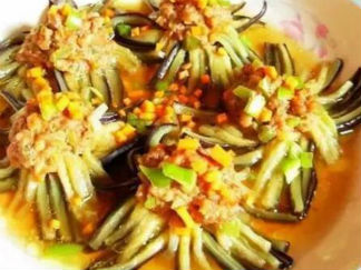 菊花茄子的做法2