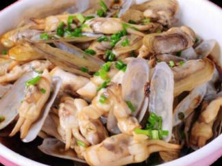 葱姜炒蛏子的做法