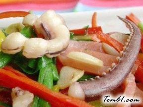 韭菜鱿鱼须的做法