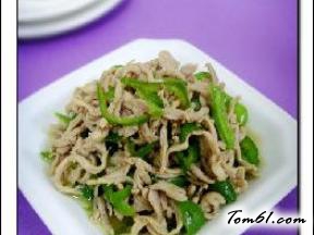 青椒炒肉丝的做法