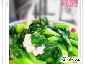 芥兰炒肉片的做法