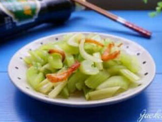 金钩西芹的做法