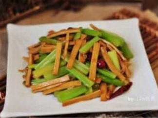 西芹炒豆干的做法