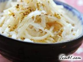 桂花蜜渍双丝的做法