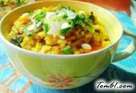 腊味香菇南瓜焖饭的做法2