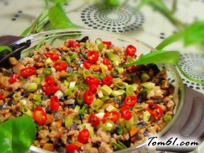 香菇肉末蒸豆腐的做法