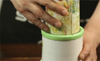 【南瓜蔬菜汤】蔬菜搅碎