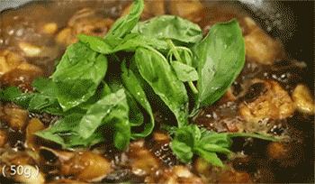 【台式三杯鸡】加入罗勒