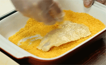 【香炸鱼排】裹面包糠