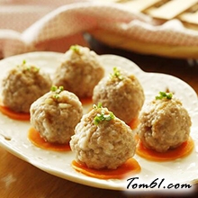 鲜山药蒸肉丸的做法