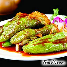 虎皮椒酿肉的做法