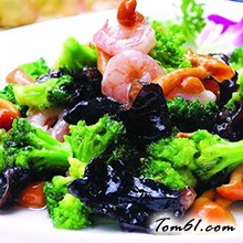 蒜蓉虾仁西兰花的做法