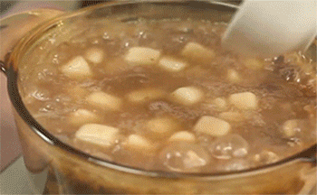 【酒酿赤豆元宵】加糖