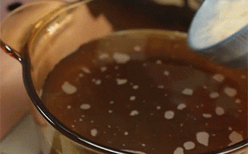 【酒酿赤豆元宵】酒酿下锅