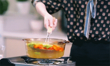 【姜油鸡】胡萝卜和豆角过凉水